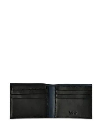 Lancel Leon Logo Wallet In Blue