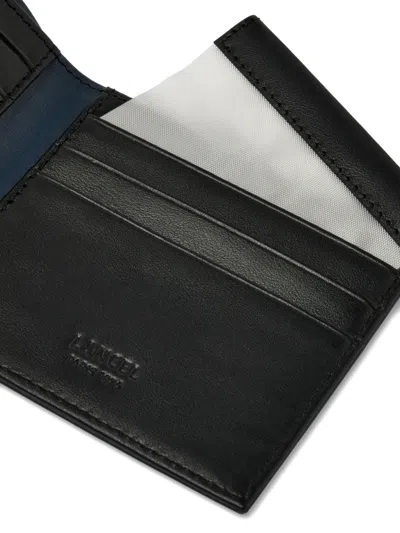 Lancel Leon Logo Wallet In Blue