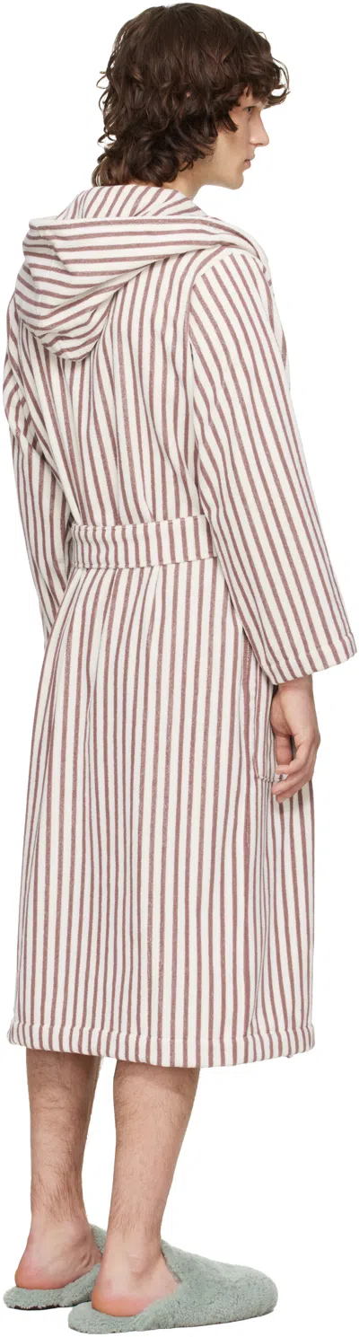 Tekla Striped Bathrobe In Multi
