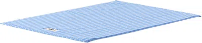 Tekla Blue Terry Bath Mat In Blue