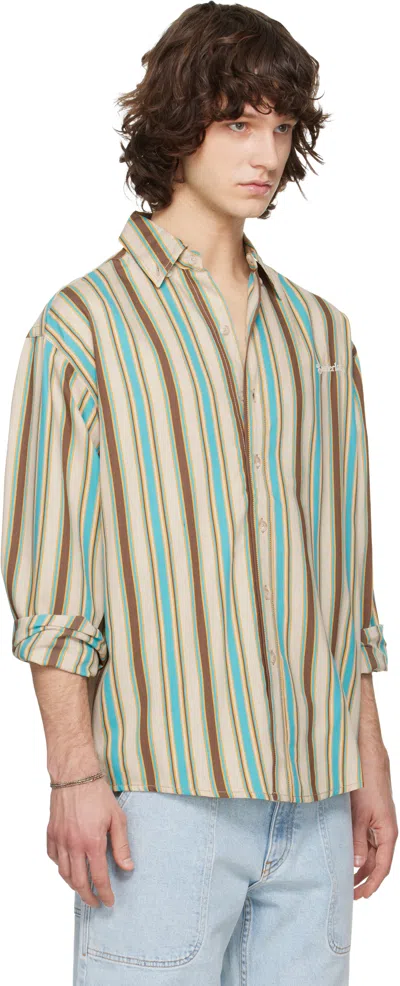 Sanderlak Beige Oversized Shirt In Multi