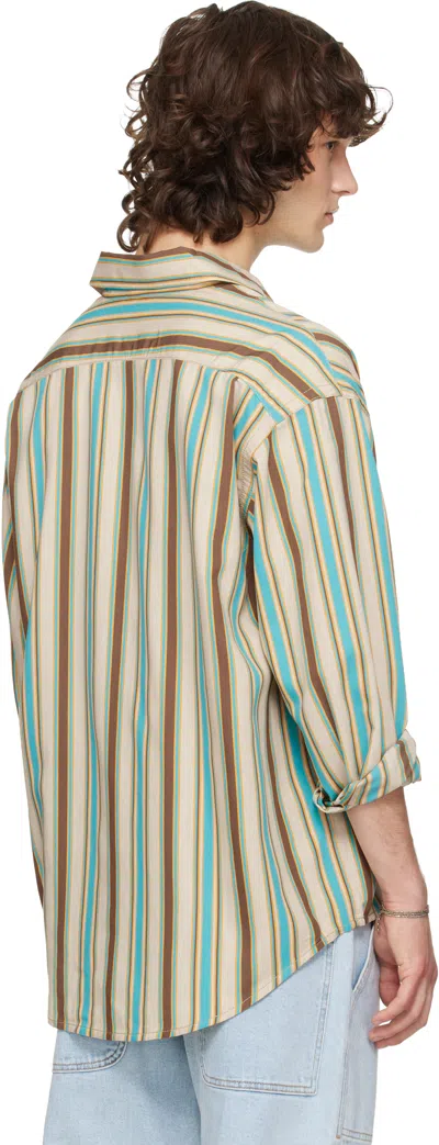 Sanderlak Beige Oversized Shirt In Multi
