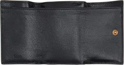 Chloé Paddington Embellished Textured-leather Cardholder In Black