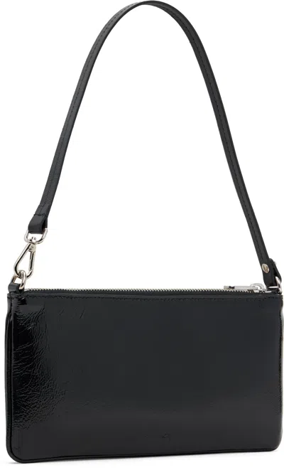 Courrèges Rectangular Naplack Pouch Adjustable Strap In Black