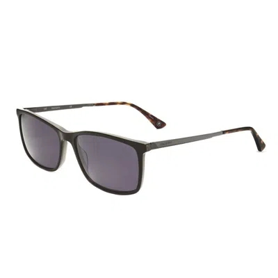 Hackett Men's Brown Rectangular Sunglasses Heks1230-1 In Black