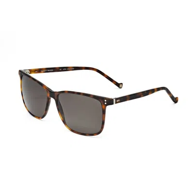 Hackett Men's Brown Rectangular Sunglasses Heb181 In Multi