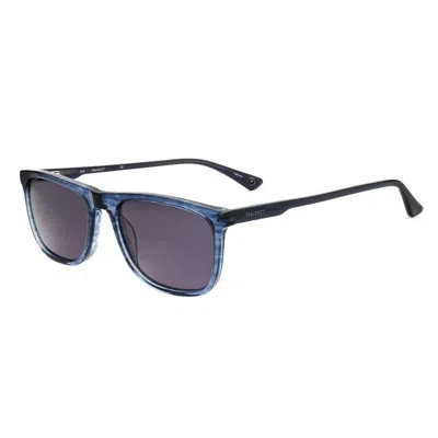 Hackett Men's Blue Rectangular Sunglasses Heks1289 In Gray