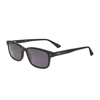 Hackett Men's Black Rectangular Sunglasses Heks1258 In Gray