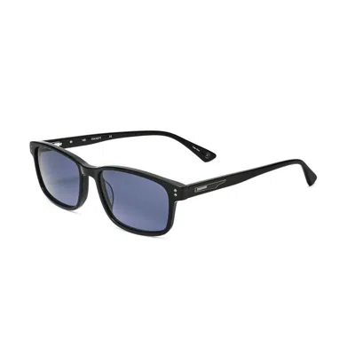 Hackett Men's Black Rectangular Sunglasses Hek1258 In Blue