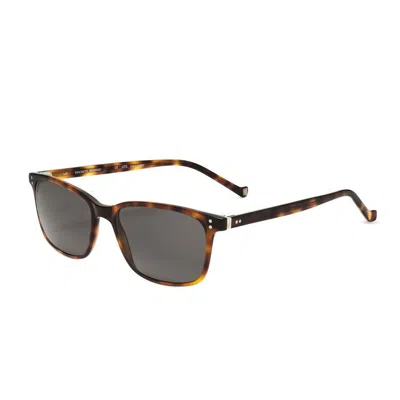 Hackett Men's Brown Rectangular Sunglasses Heb181 In Multi