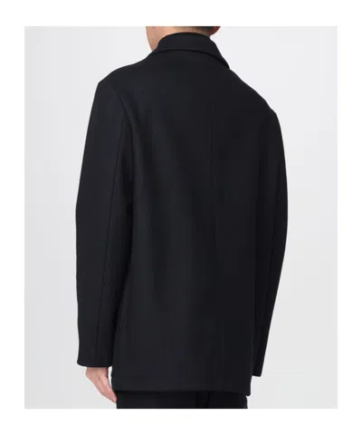 Barena Venezia Trench Coat Men Barena In Black