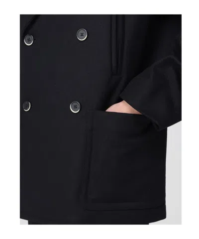 Barena Venezia Trench Coat Men Barena In Black