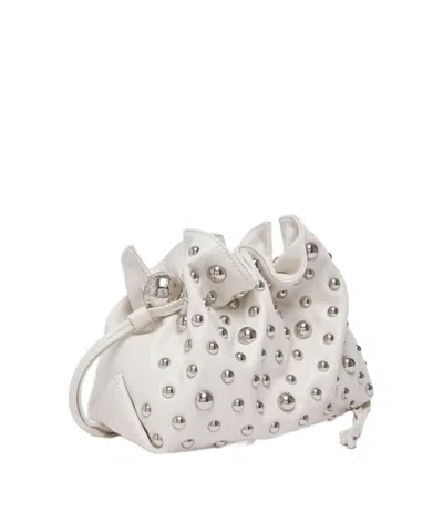 Liu •jo Small Riccy Shoulder Bag In White