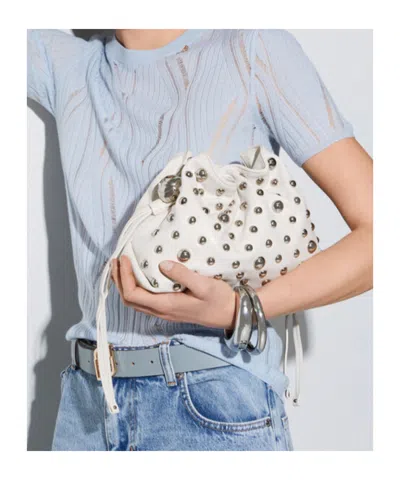Liu •jo Small Riccy Shoulder Bag In White