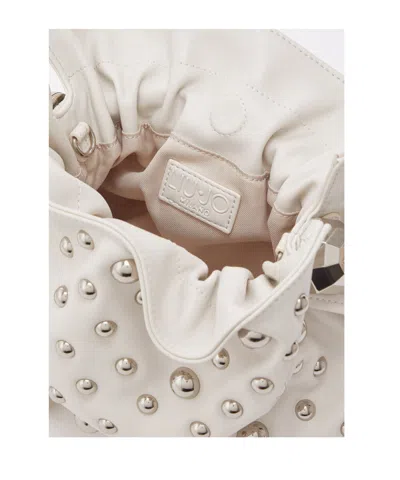 Liu •jo Small Riccy Shoulder Bag In White