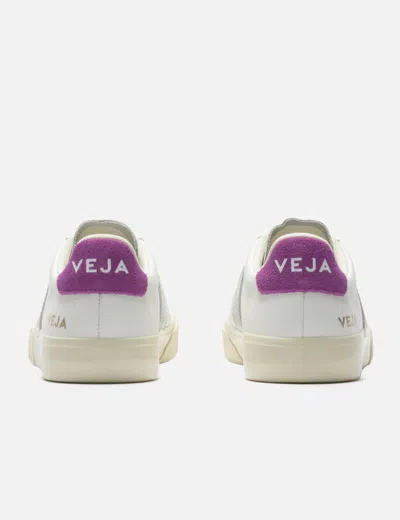 Veja Sneakers Campo Chromefree White Silver Ultraviolet In Multi