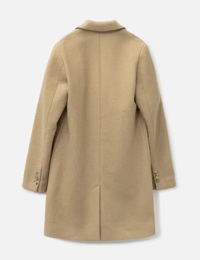 Apc Wool Coat In Neutral