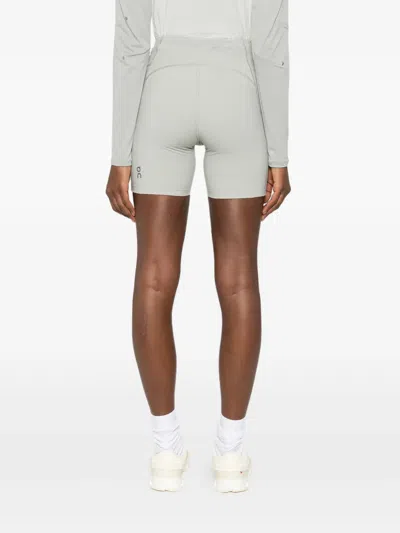 On Logo-print Performance Short In Gray