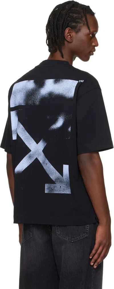 Off-white Men Black 3d Arrow Spray T-shirt, S Luxury T-shirts For Men Darveys