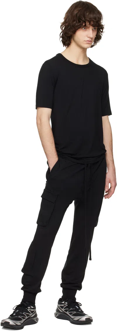 Thom Krom Cargo Drawstring Trousers In Black
