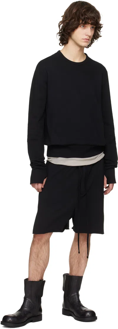 Thom Krom Strap Bermuda Shorts In Black