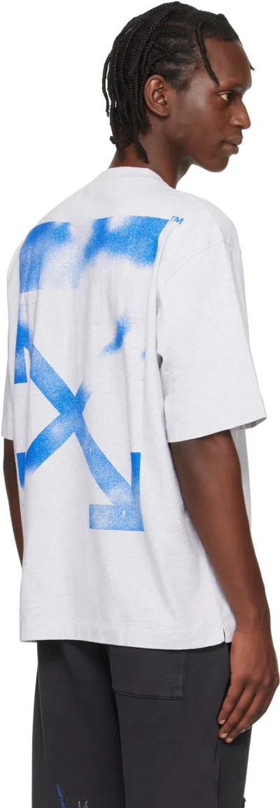Off-white Graphic Print Crew Neck Short Sleeve T-shirt In White