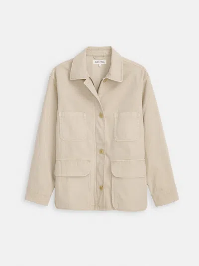 Alex Mill Painter Jacket In Herringbone In Nude
