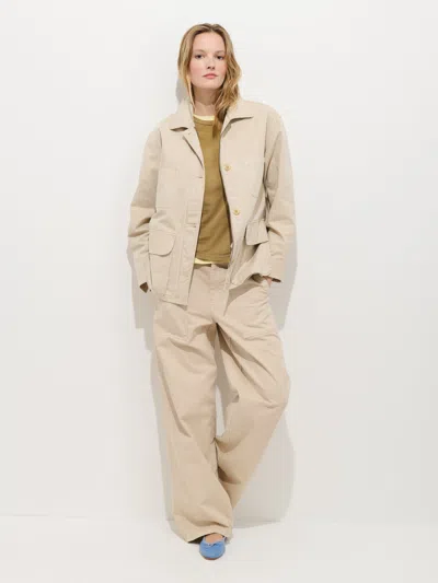 Alex Mill Painter Jacket In Herringbone In Nude