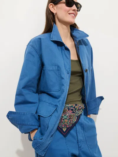 Alex Mill Painter Jacket In Herringbone In Blue