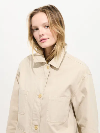 Alex Mill Painter Jacket In Herringbone In Nude