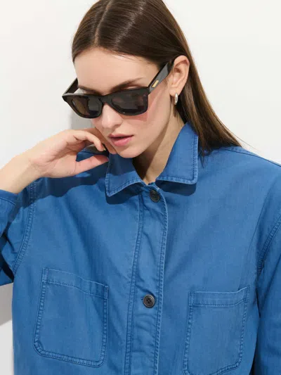 Alex Mill Painter Jacket In Herringbone In Blue