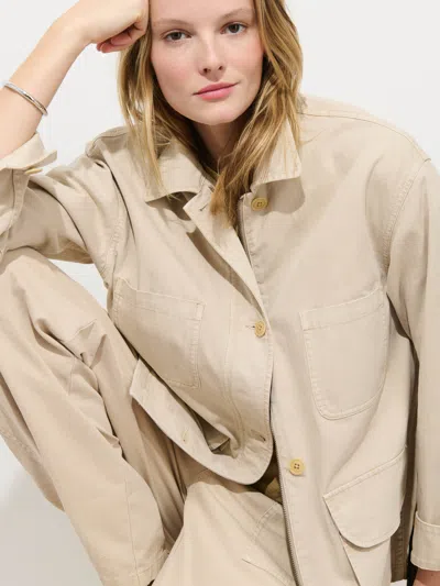 Alex Mill Painter Jacket In Herringbone In Nude