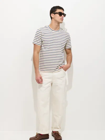 Alex Mill Standard Striped Tee In Cotton In Neutral