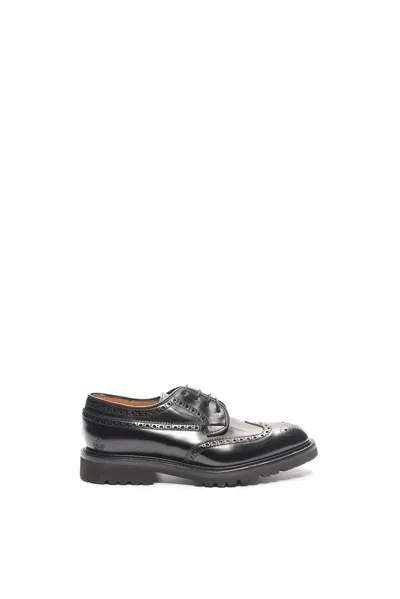 Macian Guinevere Brogue Derby Shoes In Black