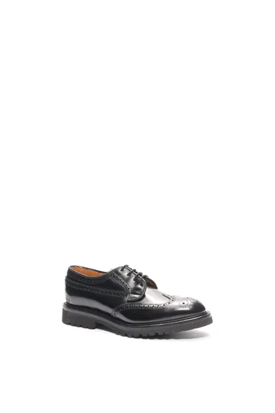 Macian Guinevere Brogue Derby Shoes In Black