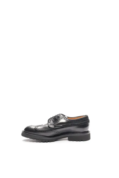 Macian Guinevere Brogue Derby Shoes In Black