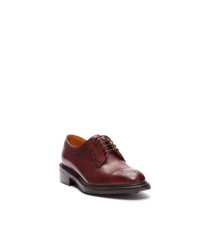 Macian Sophie Derby Shoes In Burgundy