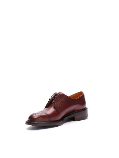 Macian Sophie Derby Shoes In Burgundy