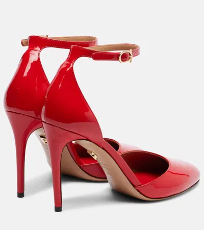 Ferragamo Maily Patent Leather Pumps In Red