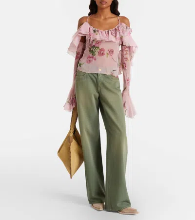 Paris Texas Texan Ankle Boots In Stone Calf Suede Leather In Gray