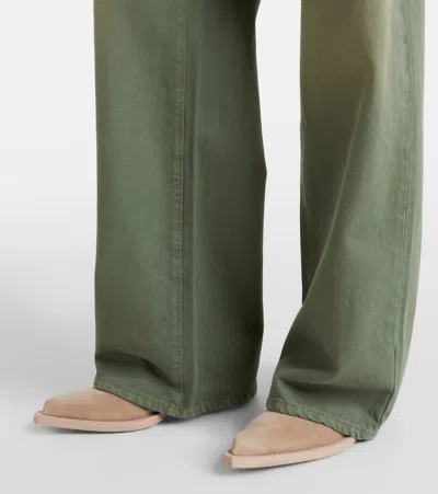 Paris Texas Texan Ankle Boots In Stone Calf Suede Leather In Gray