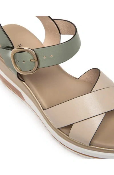 Nerogiardini Platform Wedge Sandal In Multi
