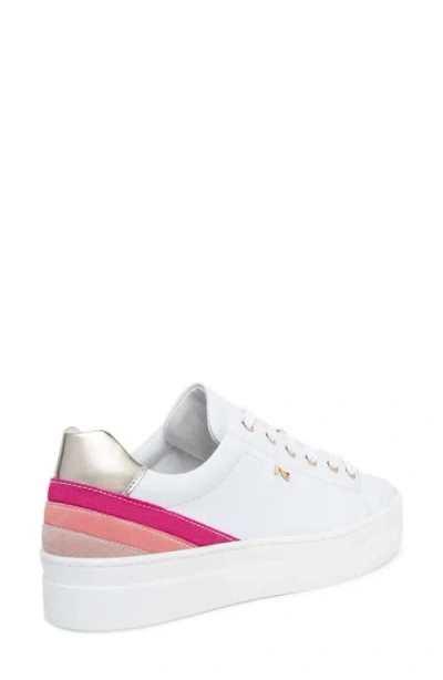 Nerogiardini Retro Stripe Sneaker In White
