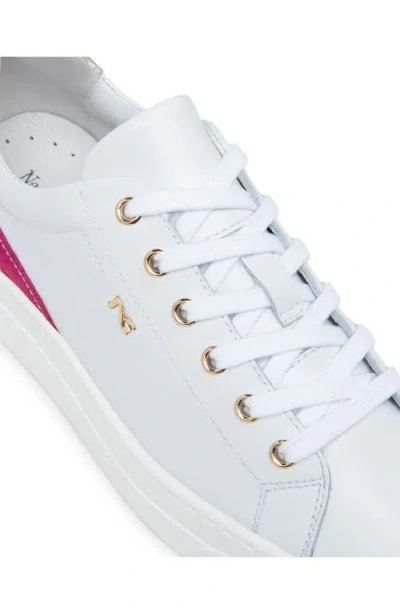 Nerogiardini Retro Stripe Sneaker In White