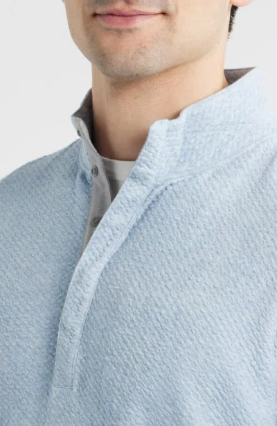 Johnnie-o Ransel Quarter Snap Placket Pullover In Blue