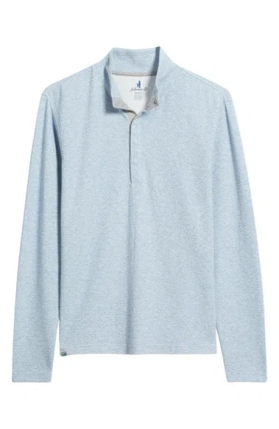 Johnnie-o Ransel Quarter Snap Placket Pullover In Blue