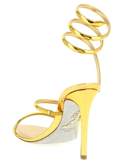 René Caovilla Heeled Sandals Rene Caovilla Woman Color Gold In Grey