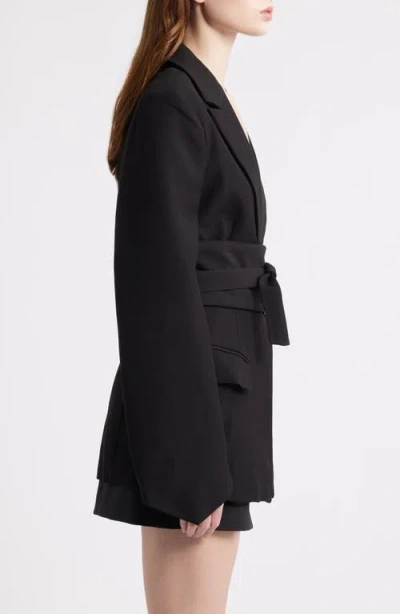 Odd Muse The Ultimate Muse Belted Blazer In Black