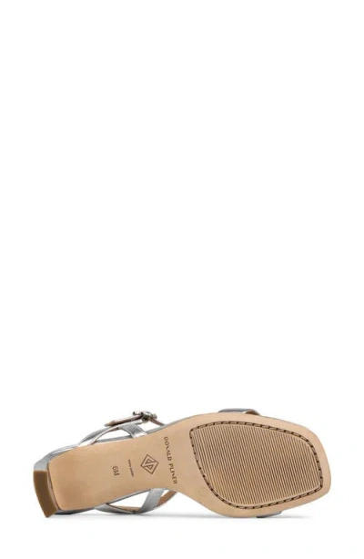 Donald Pliner Block Heel Sandal In Metallic
