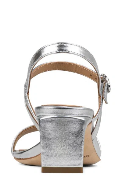 Donald Pliner Block Heel Sandal In Metallic